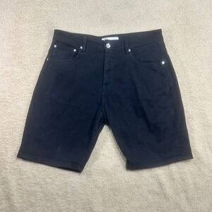 Zara Man Jean Shorts Black Denim Size 34 Casual Preppy